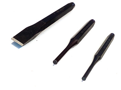 Mac Tools 3 Piece Punch and Chisel Set C16SS PP6SS PP5SS NEW USA MADE