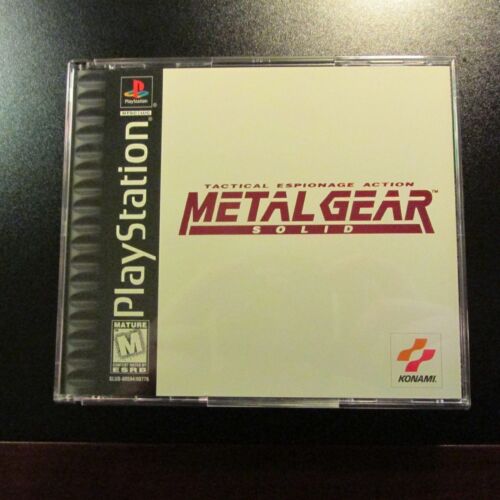 Metal Gear Solid (SONY PlayStation 1, 1998) PS1 NIEODTWARZANA KOPIA KOMPLET NOWA W IDEALNYM STANIE - Zdjęcie 1 z 5