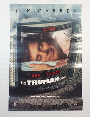 The Truman Show 1998 Jim Carrey Original Aussie 13'' x 20'' Mini Poster US Only