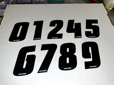 VTG AUTHENTIC Original DYNO BMX 4" Number Plate sticker CHOOSE 0 1 2 4 5 6 7 8 9