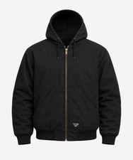 Men's Walls Black Hooded Work Wear Jacket XL