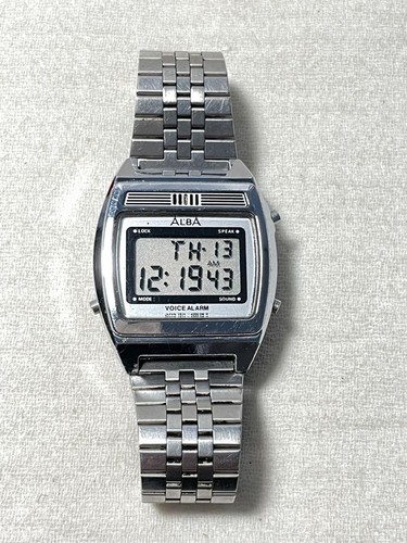 Seiko Y824-4000 Talking Watch Voice Alarm with Backlight, Used - Imagen 3 de 6