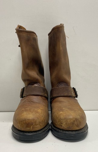 Harley Davidson Women Brown Biker Leather Boots Size 5.5 - Foto 2 di 7