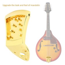 Mandolin Tailpiece Golden 8-String Screws Triangular Parts Musical Instrumen HPT