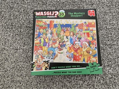 Jumbo Wasgij Weihnachten 10 The Mystery Shopper 1000-teiliges Puzzle BRANDNEU VERSIEGELT