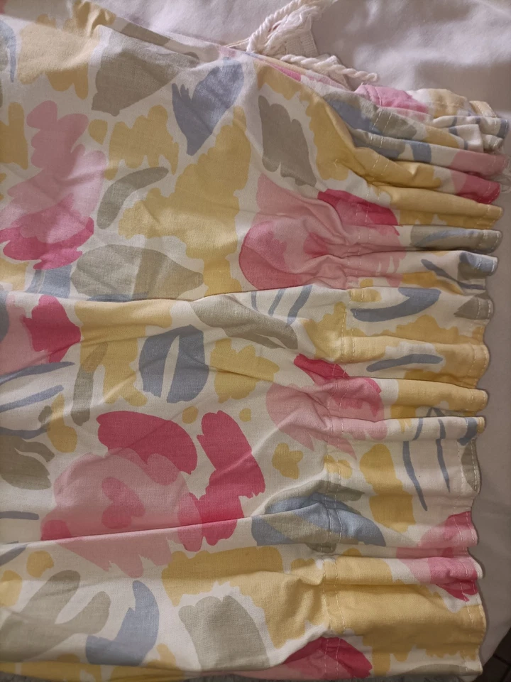 Rideaux Vintage Laura Ashley Deux Rideaux 240cm * 110cm - Photo 1/4