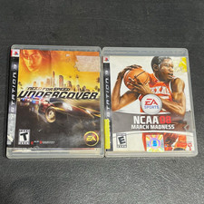 PS3 Game Lot Need for Speed Undercover + NCAA 08 March Madness Complete Manuals