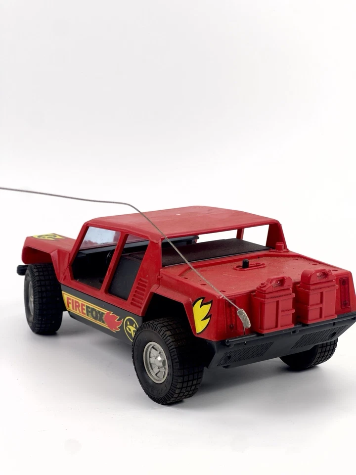 Vintage Firefox Truck 1980s Shinsei Radio Elecon Red CLEAN UNTESTED - Image 3 of 4