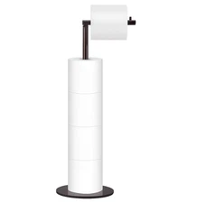 Toilet Paper Holder Stand, Free Standing Toilet Paper Roll Holder for 4 Spare Ro