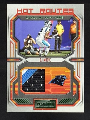 Dj Moore 2/49 Jersey # Match 2022 Playbook Hot Routes 3 Color Patch