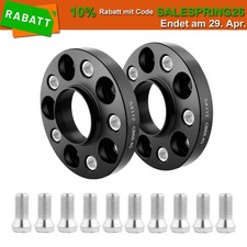 Spurverbreiterung Für Mercedes W212 2x 20mm 5x112 mit Radschrauben Schwarz Alu