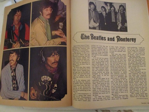 Procol Harum, The Beatles, Monterey Pop Festival - Teen Set Magazine 1967 - Picture 16 of 17