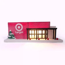2025 Target Bullseye Playground LED Mini Store Christmas Village NEW DESIGN