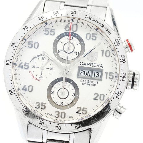 TAG HEUER Carrera Calibre 16 CV2A11 Day-Date Chronograph AT Men's Watch_896375 - 第 1/7 張圖片