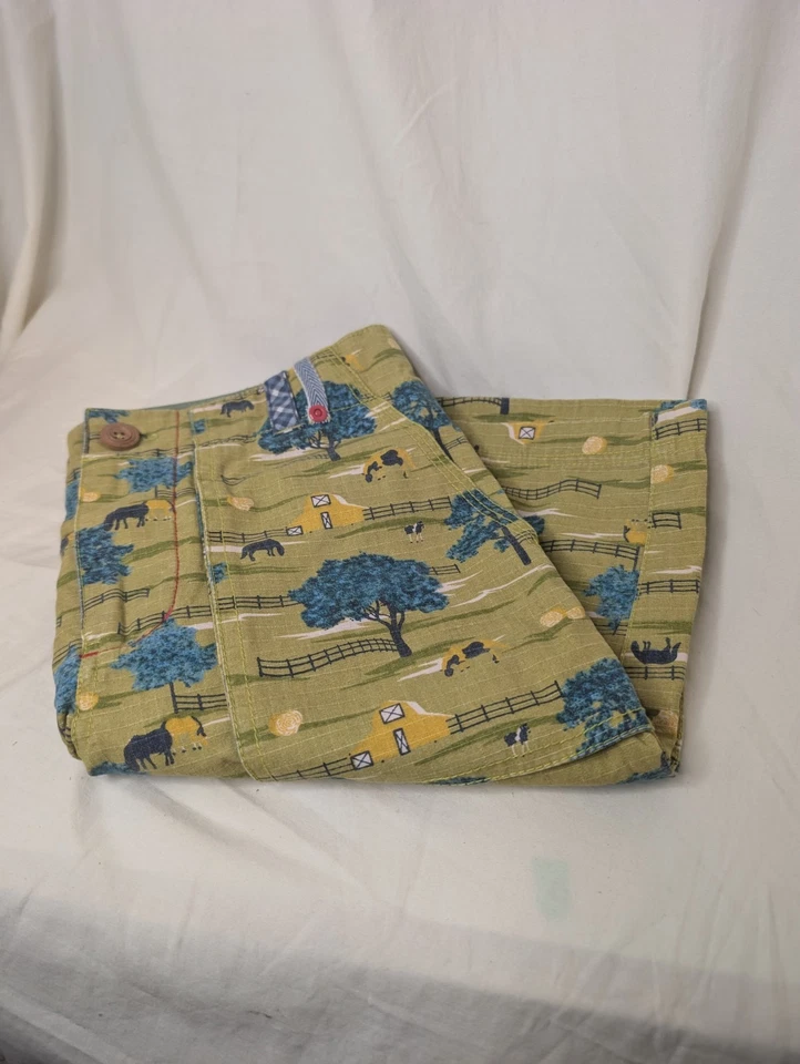 Matilda Jane by Joanna Gaines Boys Sz 12 Shorts Horses Farm Barn Ranch - Image 2 of 3