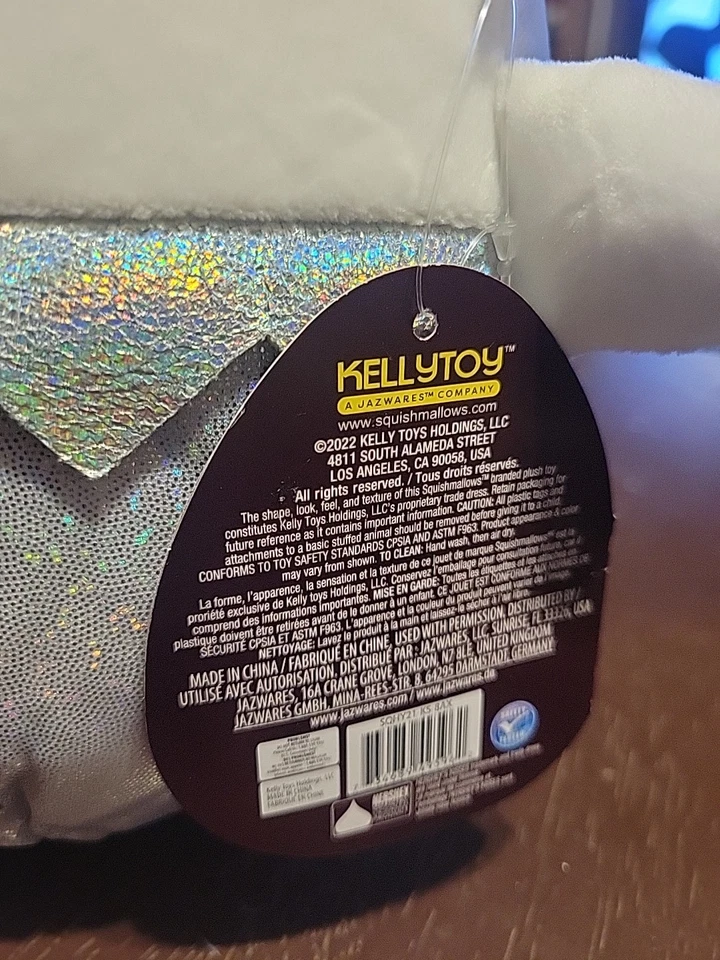 Squishmallows 2022 Hershey Squad Nattie the Hershey's Kisses 8" Plush NEW W/TAG  - Image 3 of 4