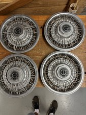 Ford 14 Inch Wire Spoke Hubcaps Mustang Fairmont Ford 14 Inch Wire Spoke Hubcaps Mustang Fairmont