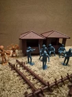 Vintage Fort Apache 1967 Marx Bros Toys  Towers Ladders And Calvary Men