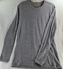 SmartWool  150 Merino Base Layer Long Sleeve Shirt Men's Size Small Grey 