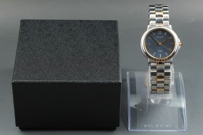 Vintage 1993 Seiko Lucent 5E21-6B80 Blue Roman Quartz Mens Watch