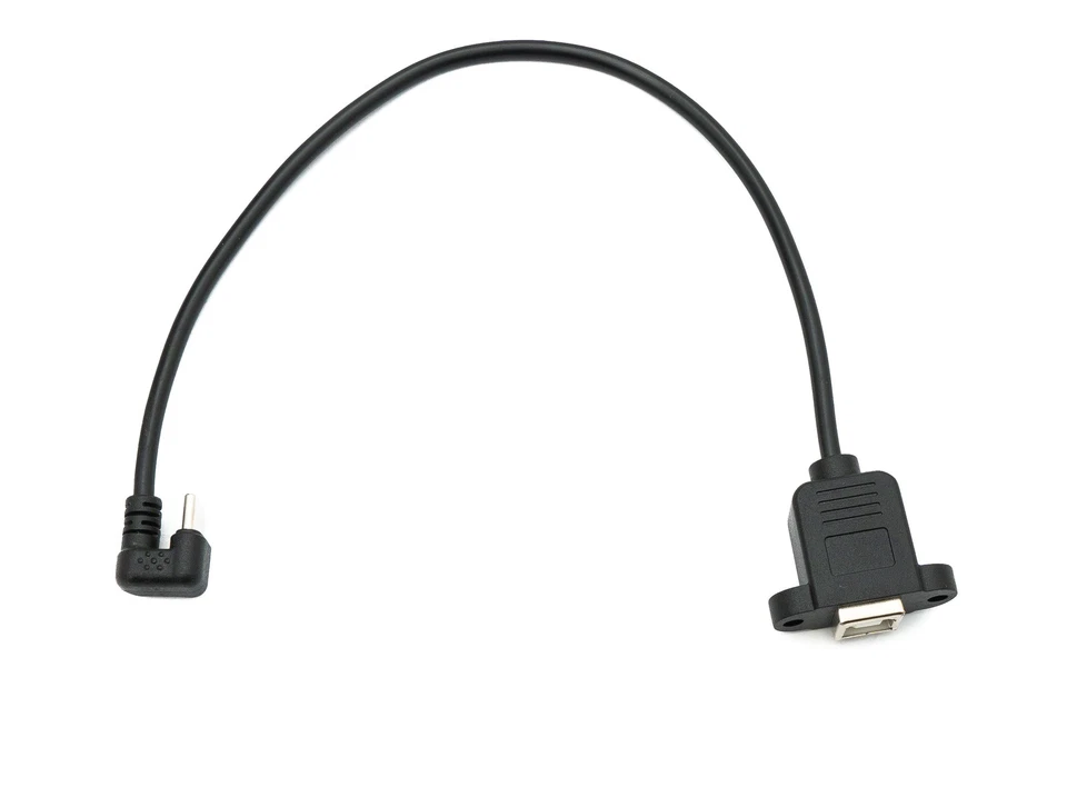 SYSTEM-S USB 3.1 Cable 30cm Type C Male to 2.0 Type B Female U Turn 180° - Image 2 of 4
