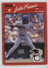 1990 Donruss Julio Franco (Recent Major League Performance on Back) #701 10x0