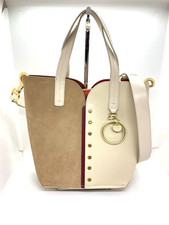 borsa a tracolla usata See by Chloe in pelle scamosciata 2 vie beige chloé do...