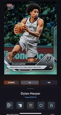 DIGITAL TOPPS NBA COLLECT Dylan Harper RC NOW 26 ICÓNICO AQUA/199 Leer