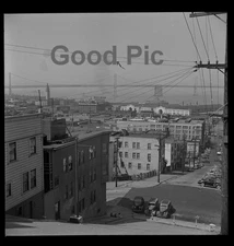 #NN3 - p B&W Vintage Photo Negative- Street Scene in San Francisco CA - 1943
