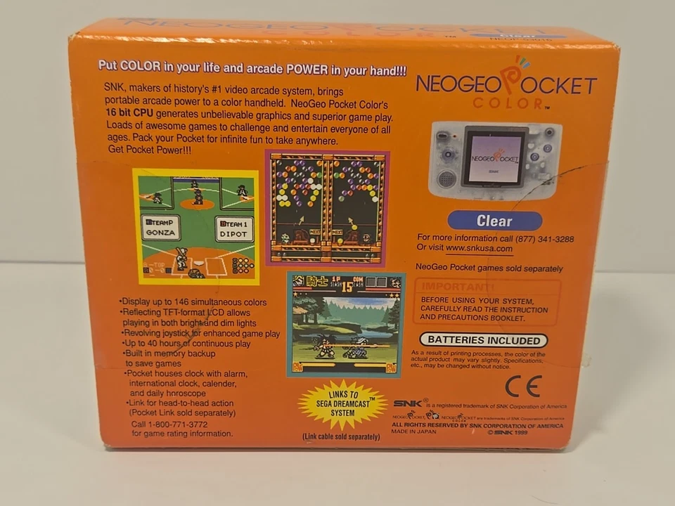 SNK Neo Geo Pocket Color - CLEAR (NEOP-53016) CIB Working In Great Condition - Image 2 of 4