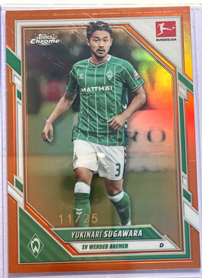 Topps Chrome Bundesliga 2025-26 Yukinari Sugawara SVW #12 Orange 11/25