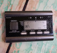 SEIKO SAT100 Digital Guitar And Bass Tuner 