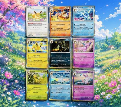 POKEMON: COMPLETE EEVEELUTION CARD SET ESPEON UMBREON SYLVEON