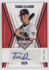 2019 Panini USA Baseball Stars & Stripes 63/299 Thomas DiLandri #15U-TD Auto s3g