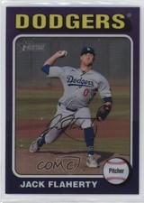 2024 Heritage High Number Hot Box Chrome Purple Refractor Jack Flaherty #565 2u3