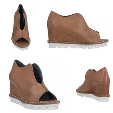 🤎orig. Sandali sneakers PATRIZIA BONFANTI punta aperta n.40 vera pelle marrone nuovi🤎