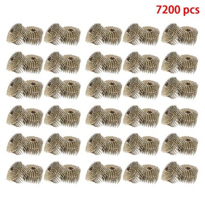 7200 Pcs 0.12 × 1-3/4'' 15Deg Galvanized Coil Roofing Nail 3/8'' Head Diameter