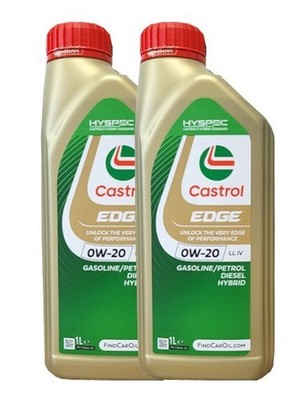 Castrol EDGE 0W-20 LL IV  VW 50800 VW 50900 Porsche C20 2 Liter Motoröl