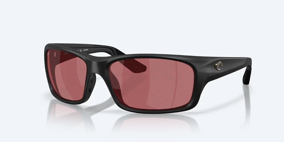 NEW Costa Del Mar JOSE PRO POLARIZED Sunglasses Matte Black/ Rose Glass 580G