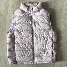 Uniqlo Kids Puffer Vest full zip front with pockets - Light Purple
