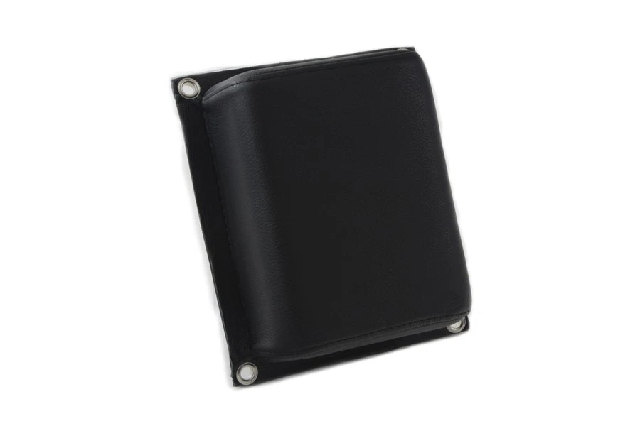 Almohadilla de asiento trasero de cuero réplica KR para Harley Davidson Foto 3 de 4