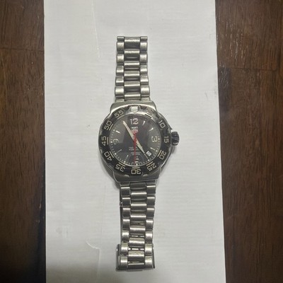 Tag Heuer Formula 1 Men's Black Watch Stainless Steel 200m WAC1110-0 Swiss Made