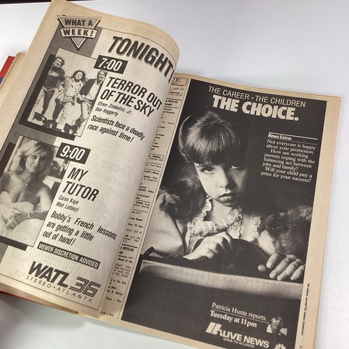 TV Week Magazine 1987 Atlanta Georgia AJC May NYC Hill Street Blues tolle Werbung! - Bild 19 von 24