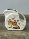 Fiesta Candy Corn Family Mini Disk Collectable Pitcher White Fiestaware