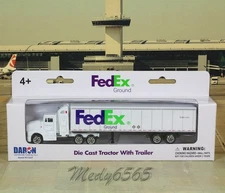 Fedex Ground Tractor Trailer "Diecast" 7 inches 1/87