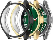3 Pack Bumper Case For Samsung Galaxy Watch 6 Classic 47mm Flexible TPU Cover