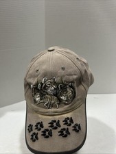 Vintage Red Apple campground Hat Wolf Nature Made In USA Shasta