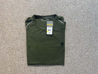 Under Armour HeatGear Threadborne Fitted Crew Neck T-Shirt Top, Size Small NEU