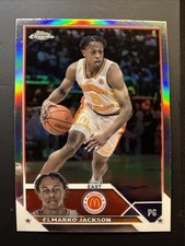 Elmarko Jackson Rookie Card RC 2023 Topps Chrome McDonalds AA Refractor #8. rookie card picture