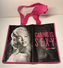 Marilyn Monroe Caring is Sexy Shopping Tote Bag Sexy Hair Breast Cancer Promo